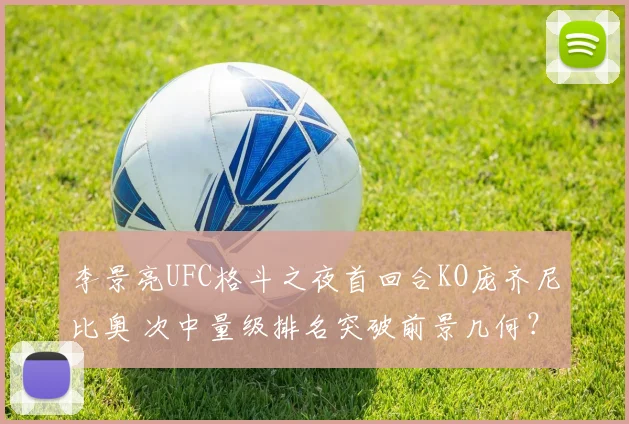 李景亮UFC格斗之夜首回合KO庞齐尼比奥 次中量级排名突破前景几何？